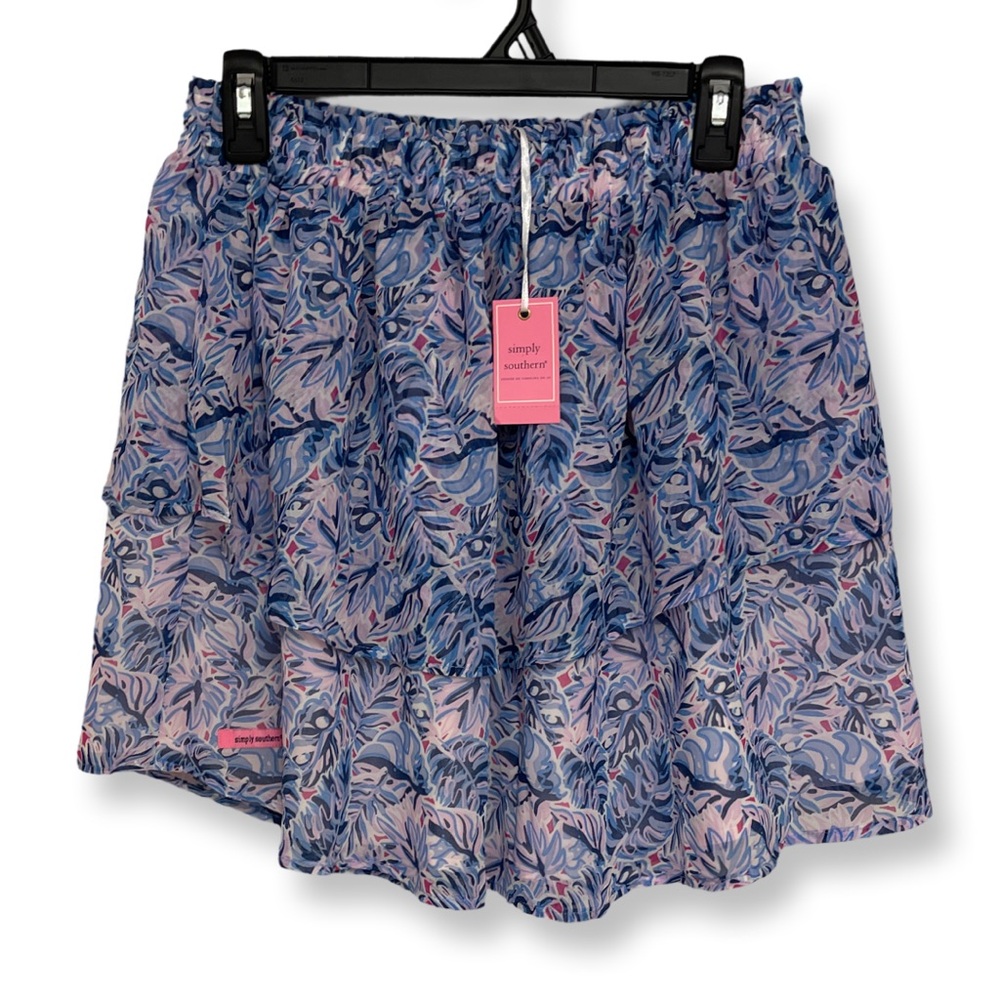 Simply Southern Floral Flowy Skirt Women's Large NWT❗️